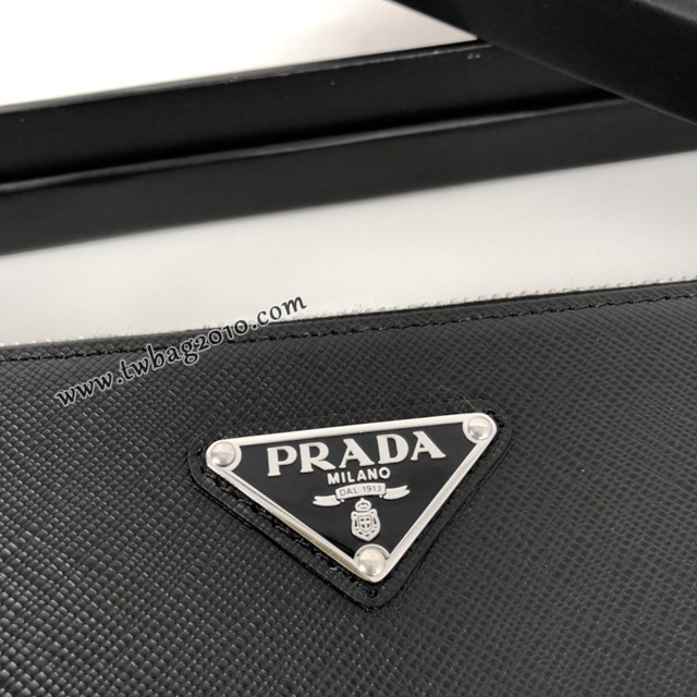 Prada專櫃經典男士手包 2NG005 普拉達進口十字紋男款手拿包 csp1539